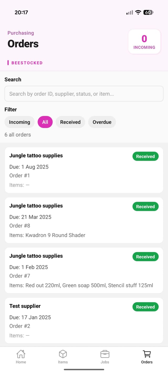 Orders